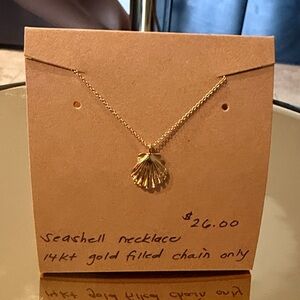 Gold Seashell Necklace